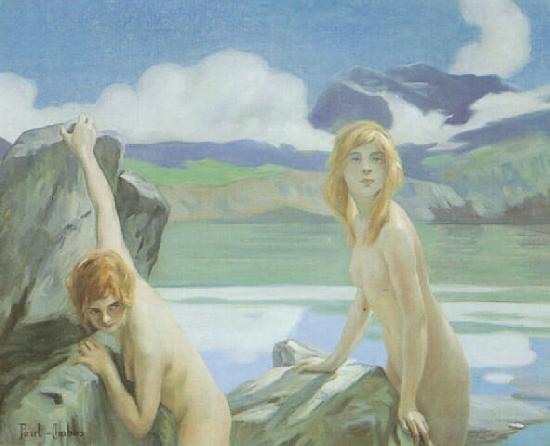 Paul Emile Chabas Two Bathers oil painting picture